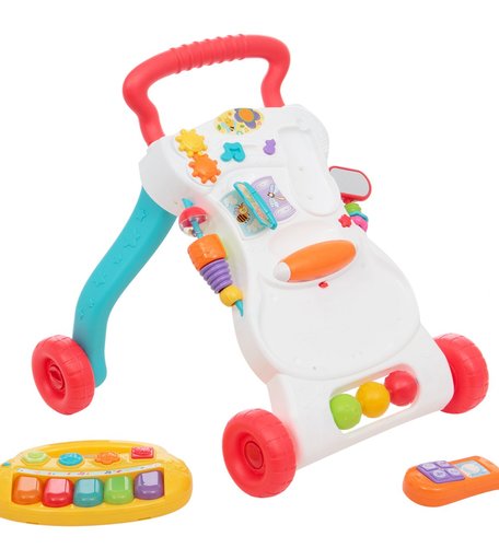 Центр развивающий Развитика Интерактивная каталка-ходунки, белый