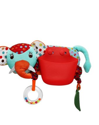 Миниатюра фотографии Подвесная игрушка uviton карман на коляску/кроватку слоник