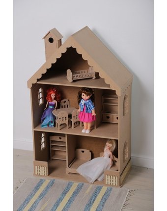 Детская 1 Кукольный домик Вероника без покраски