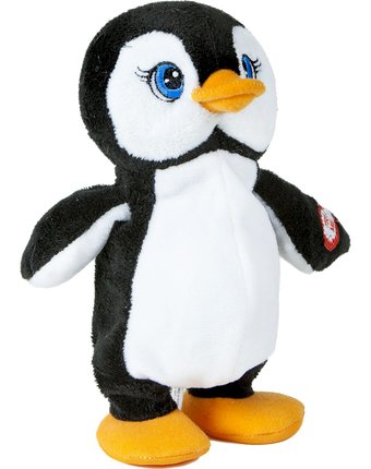 Интерактивная мягкая игрушка Trinity Пингвин 20 см цвет: черный