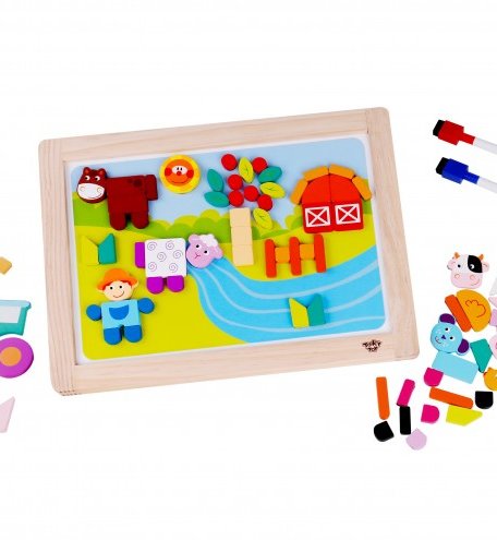 Деревянная игрушка Tooky Toy Магнитная игра Ферма