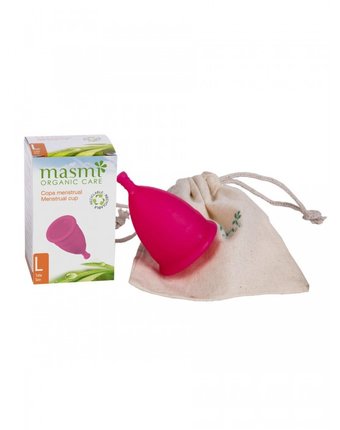 Миниатюра фотографии Masmi organic care гигиеническая менструальная чаша размер l