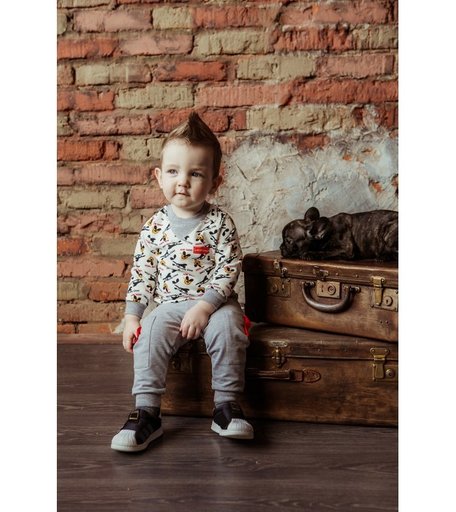 Lucky Child Свитшот для мальчика принт Крутой парень