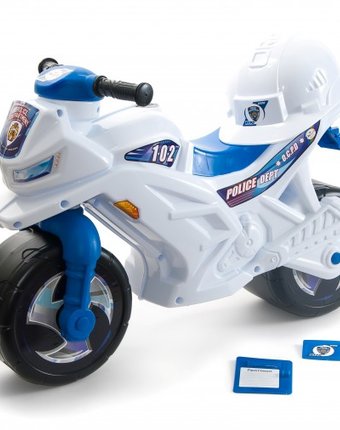 Миниатюра фотографии Каталка orion toys мотоцикл двухколёсный с каской