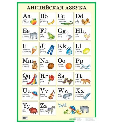 Книга Айрис «Английская азбука 70*155» 7+