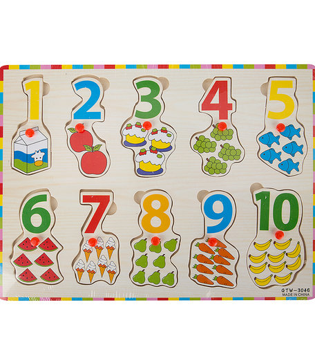 Деревянная обучающая игра Игруша Цифры 30 см
