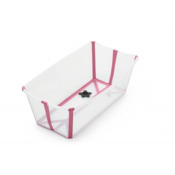 Ванночка складная Stokke Flexi Bath Transparent Pink, розовый