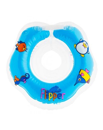 Миниатюра фотографии Надувной круг на шею flipper для купания малышей