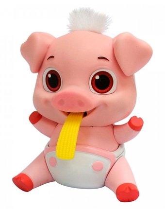 Миниатюра фотографии Интерактивная игрушка abtoys лакомки-munchkinz свинка