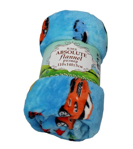 Плед TexRepublic Машинки, из фланели Плед 1 шт. 110х140 см