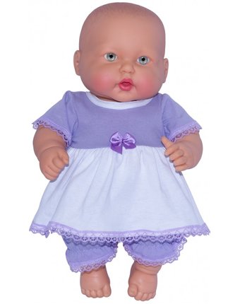 Миниатюра фотографии Огонек кукла-пупс анюта в платье 40 см