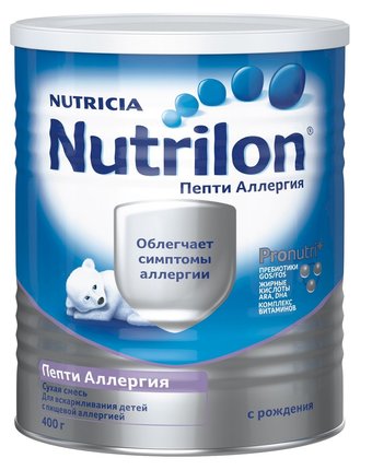 Молочная смесь Nutrilon Пепти Аллергия 0-12 месяцев, 400 г