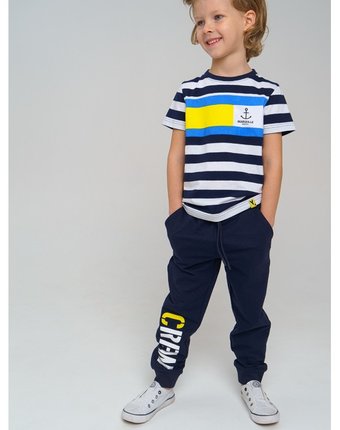 Миниатюра фотографии Playtoday брюки трикотажные для мальчика 12112531