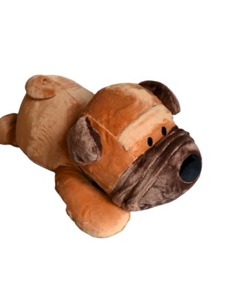 Миниатюра фотографии Мягкая игрушка super01 собачка 60 см цвет: коричневый