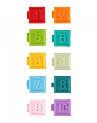 Миниатюра фотографии Развивающая игрушка haunger набор кубиков цифры 10 шт.