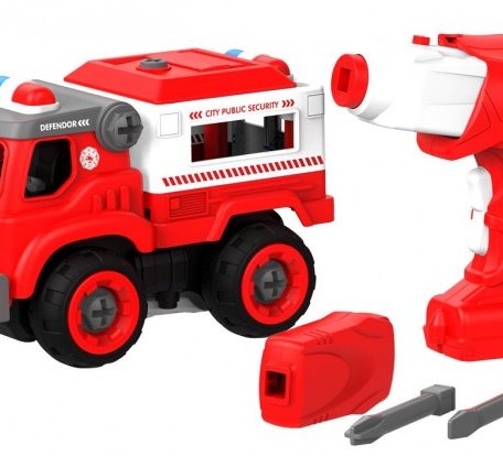 Shantou Bhs Toys Набор пластмассовых деталей Пожарный грузовик с пультом ДУ