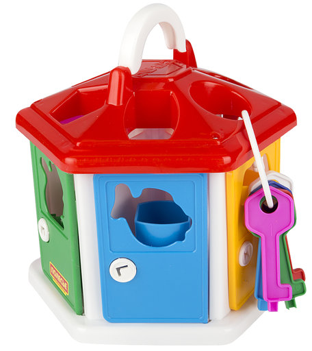 Сортер Полесье Логический домик красная крышка