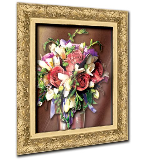 Хобби и Творчество VIZZLE 3D Объемная картина Ваза с цветами