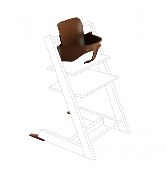 Миниатюра фотографии Пластиковая вставка stokke baby set для стульчика tripp trapp walnut brown, коричневый