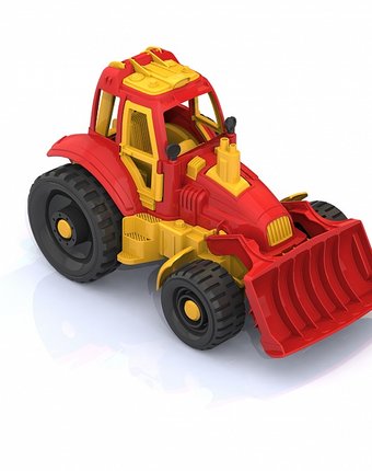 Трактор с грейдером Нордпласт , оранжевый 30 см