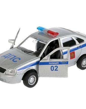 Миниатюра фотографии Машина технопарк lada priora хэтчбек полиция 12 см
