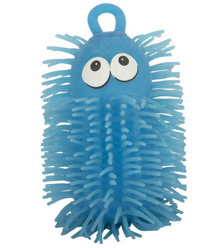 Антистресс игрушка 1Toy Ё-Ёжик Гусеница 15 см голубая