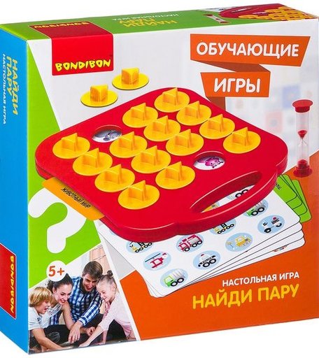 Bondibon Настольная игра Найди пару