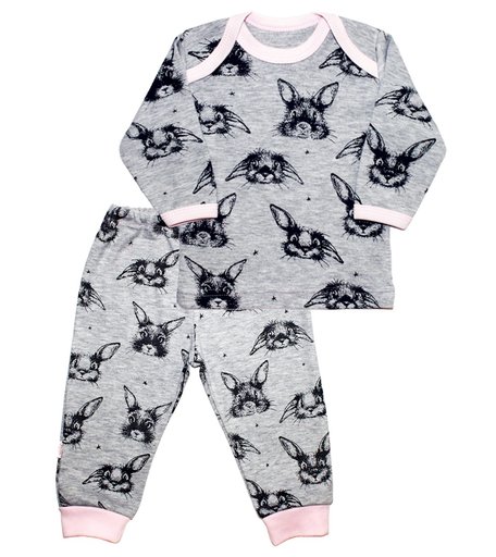 Комплект лонгслив/брюки Веселый малыш Зайка