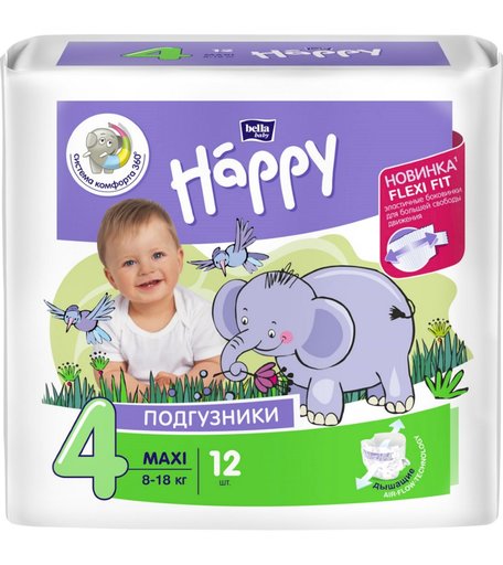 Подгузники Bella Maxi (8-18 кг) шт.