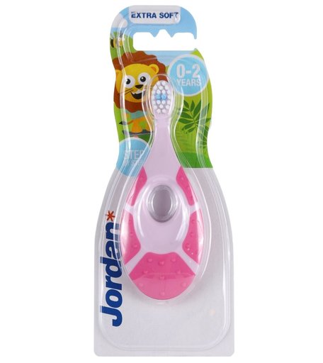 Зубная щетка JORDAN Step by Step от 0-2 лет, ультра мягкая, с рождения