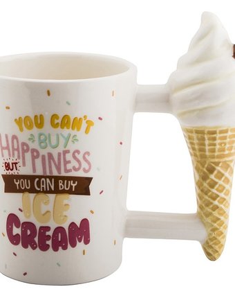 Миниатюра фотографии Эврика подарки и удивительные вещи кружка мороженое ваниль