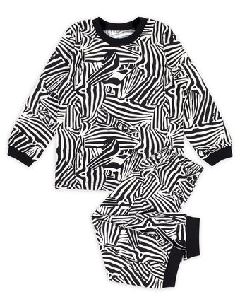 Миниатюра фотографии Пижама пижама веселый малыш zebra