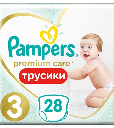 Трусики-подгузники Pampers Premium Care Pants, р. 3, 6-11 кг, 28 шт