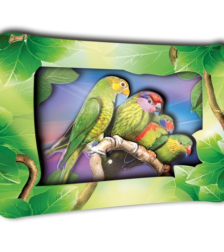Хобби и Творчество VIZZLE Объемная картина Амазонские попугаи