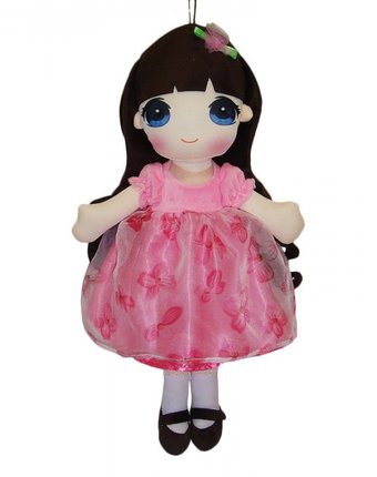 ABtoys Кукла в розовом платье 50 см