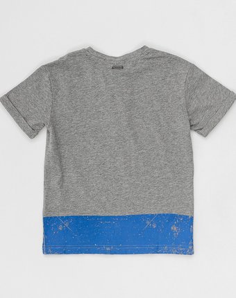 Миниатюра фотографии Серая футболка с принтом button blue