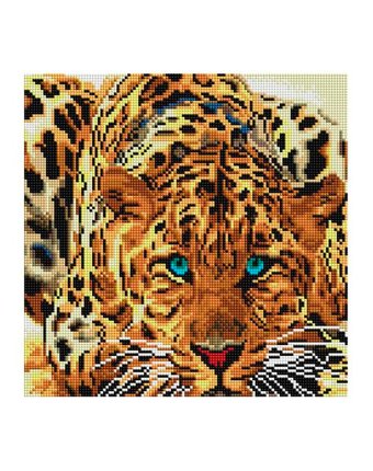 Миниатюра фотографии Алмазная мозаика белоснежка леопард
