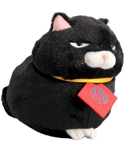 Мягкая игрушка Super01 Кот Kuromame 20 см цвет: черный
