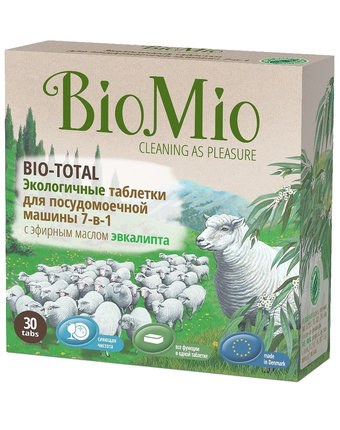 Таблетки BioMio для посудомоечных машин, 30 шт