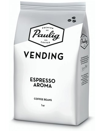Миниатюра фотографии Paulig кофе vending espresso aroma зерно 1 кг