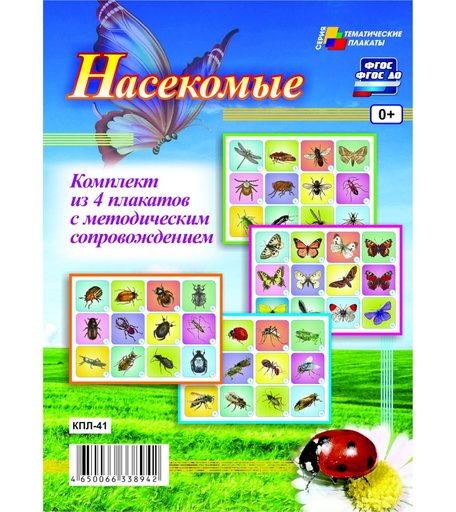 Набор плакатов Издательство Учитель Насекомые