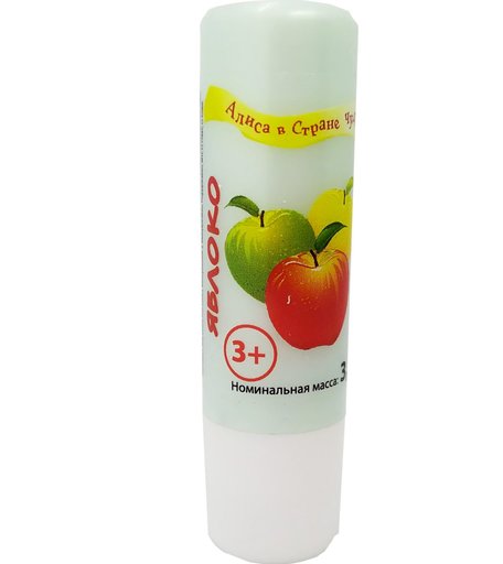 Бальзам для губ Алиса в Стране Чудес Яблоко АСЧ, от 3 лет, 3.5 г