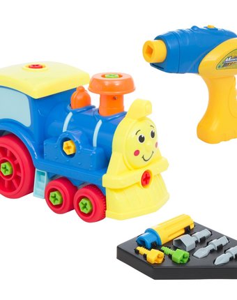 Миниатюра фотографии Игрушка развитика локомотив, синий