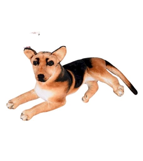 Мягкая игрушка Super01 Овчарка 47 см цвет: коричневый