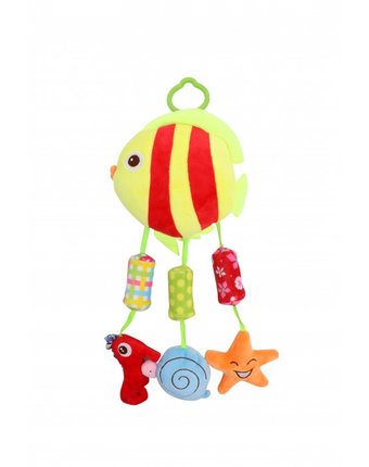 Миниатюра фотографии Подвесная игрушка bertoni (lorelli) мягкая toys рыбка и компания