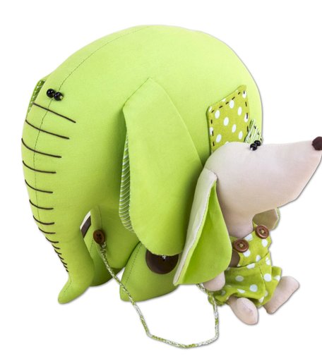 мягкая игрушка Miadolla Слон и Моська