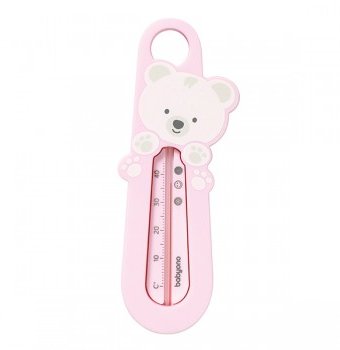 Миниатюра фотографии Термометр для ванны "мишка" babyono pink, розовый