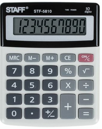 Staff Калькулятор настольный компактный STF-5810 10 разрядов
