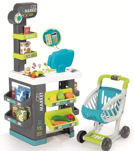 Игровой набор Smoby City Market с тележкой