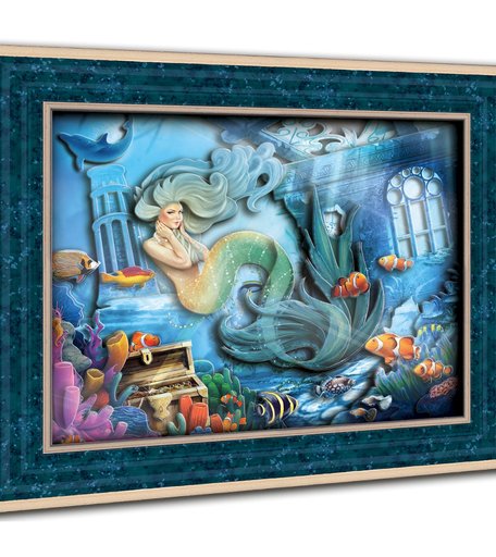 Хобби и Творчество VIZZLE Объемная картина Тайны морских глубин